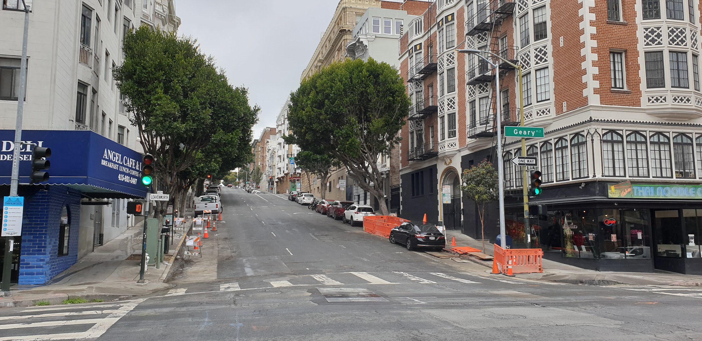 San Francisco empty street